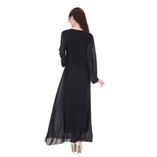 Long Sleeve Kaftan Islamic Muslim Party Cocktail Long Maxi Dress J4U66
