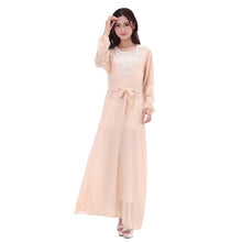 Long Sleeve Kaftan Islamic Muslim Party Cocktail Long Maxi Dress J4U66