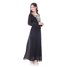 Long Sleeve Kaftan Islamic Muslim Party Cocktail Long Maxi Dress J4U66