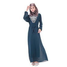 Long Sleeve Kaftan Islamic Muslim Party Cocktail Long Maxi Dress J4U66