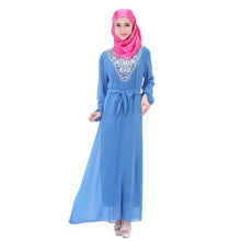 Long Sleeve Kaftan Islamic Muslim Party Cocktail Long Maxi Dress J4U66