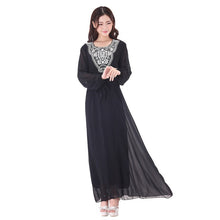 women long sleeve kaftan islamic muslim party cocktail long maxi dress J4U66