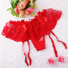 Sexy Lace Suspender Garter Belt Matching G-String Thong Set Stocking Stylist J4U66