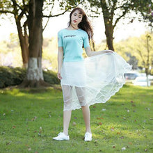 women sexy long lace skirts section skirt jupe tulle black and white short skirt J4U66