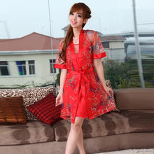 women sexy nightwear suit lingerie nightgown pajama sets silk robes for women J4U66