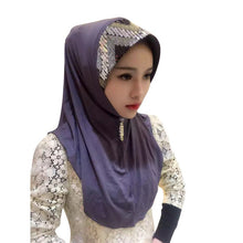 women soft full cover scarf paillette embroider linen caps islamic shawls hijab muslim headwear J4U66
