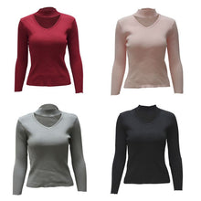 women long sleeve elegant halter knitted sweater white pullover tops slim black jumpercasual J4U66