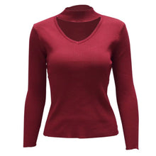 Long Sleeve Elegant Halter Knitted Sweater White Pullover Tops Slim Black Jumper Casual J4U66