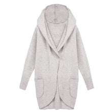 New Women Warm Ladies Casual Long Woolen Slim Hooded V-neck Coat Outwear J4U66