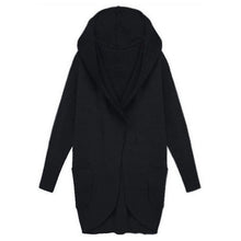 New Women Warm Ladies Casual Long Woolen Slim Hooded V-neck Coat Outwear J4U66