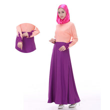 Women's Party Muslim Abaya Jilbab Islamic Maxi Dress Cocktail Long Sleeve Dress J4U66