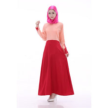 Women's Party Muslim Abaya Jilbab Islamic Maxi Dress Cocktail Long Sleeve Dress J4U66