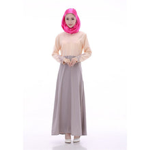 Women's Party Muslim Abaya Jilbab Islamic Maxi Dress Cocktail Long Sleeve Dress J4U66