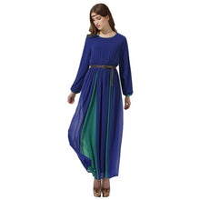 elegant women long chiffon dress vintage kaftan jilbab islamic muslim abaya cocktail party J4U66