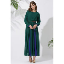 elegant women long chiffon dress vintage kaftan jilbab islamic muslim abaya cocktail party J4U66