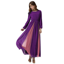 elegant women long chiffon dress vintage kaftan jilbab islamic muslim abaya cocktail party J4U66