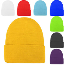 warm knit hats women men plain beanie hats cap slouchy hat J4U66