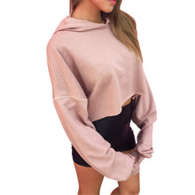 New Fashion Women Long Sleeve Casual Crop Sweatshirt Pullover Hoodies Tops Y06 J4U66