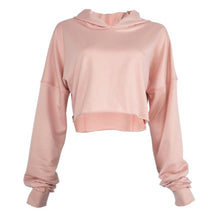 New Fashion Women Long Sleeve Casual Crop Sweatshirt Pullover Hoodies Tops Y06 J4U66