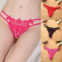 sexy women floral briefs g-string bandage thongs hollow panties knickers underwear J4U66