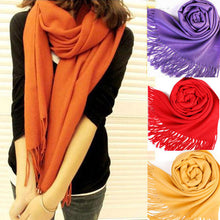 Korea Men Multicolor Long Large Warm Soft Wrap Scarf Shawl TasselsJFY66