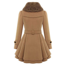 warm women clothes lady warm coat thicken coat parka overcoat naaros collar long jacket outwear J4U66