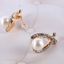 South Korea Jewelry Butterfly Earrings Pink Jewelry Earrings Alloy Opal Rhinstone Stud Ear S1 J4U66