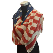 Stars and Stripes Large Patriotic Nautical American Scarf Fashion Charming US Star Flag Shawl Wrap J4U66