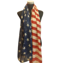 Stars and Stripes Large Patriotic Nautical American Scarf Fashion Charming US Star Flag Shawl Wrap J4U66