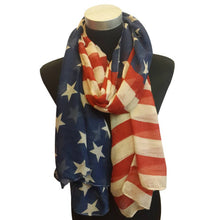 Stars and Stripes Large Patriotic Nautical American Scarf Fashion Charming US Star Flag Shawl Wrap J4U66