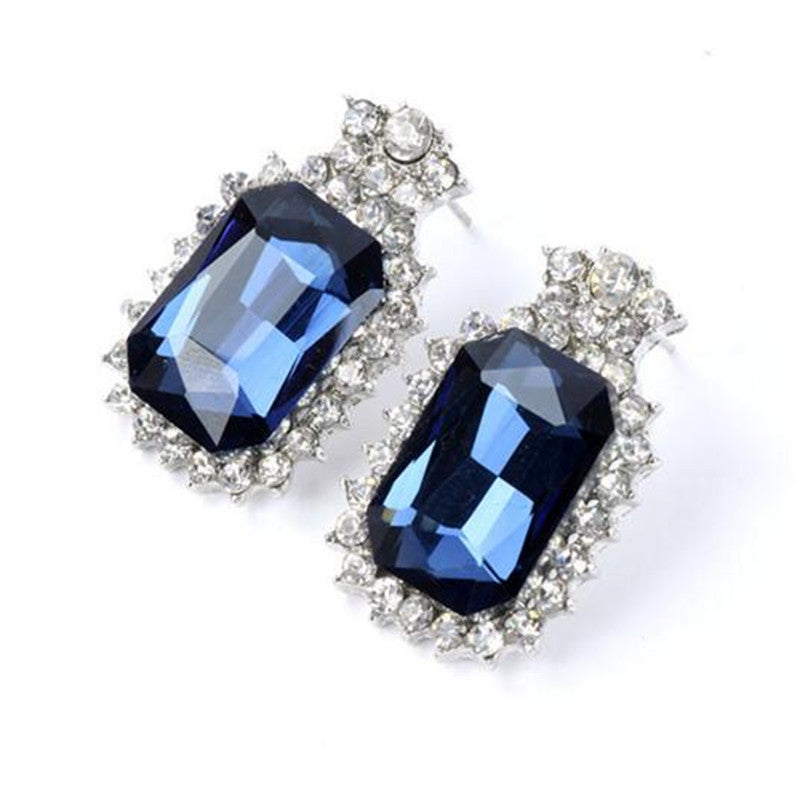 Tears Imitation Gemstone Stud Earring WholeFashion Jewelry For Women Austrian Crystal Earring J4U66