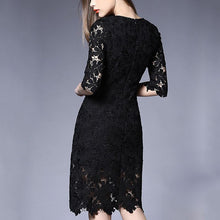 White/Black/Pink/Red Party Dress Elegant Floral Lace Crochet Dresses LL4 J4U66