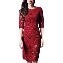 White/Black/Pink/Red Party Dress Elegant Floral Lace Crochet Dresses LL4 J4U66