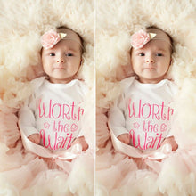 Newborn Baby Boys Girls Infant Letter Print Jumpsuit Bodysuit Kids Clothes Outfit J4U66