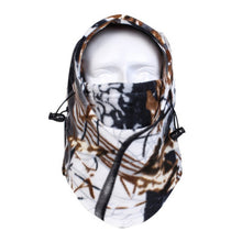 Outdoor Anti-cold Warm Hat Men Women Cycling Ski Masks Camouflage Fleece Hooded Caps  J4U66