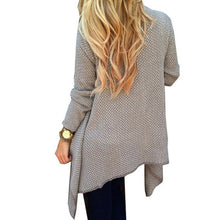 Women Long Sleeve Knitted Sweater Cardigan Open Front Coat Top Outwear J4U66