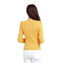 Slim Blazer Coat Casual Jacket Long Sleeve One Button Suit Ladies Blazers Large Size Work Wear 5 Color LL4 J4U66