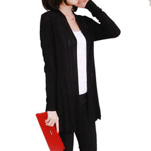 knitted Slim Fit Open Front Sweater Cardigan Ladies Long Sleeve Cardigans Shawl LL4 J4U66