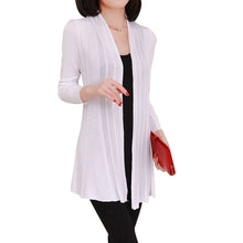 knitted Slim Fit Open Front Sweater Cardigan Ladies Long Sleeve Cardigans Shawl LL4 J4U66
