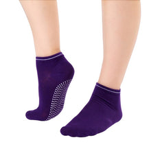womens fitness pilates socks colorful non slip massage toe durable dance ankle grip exercise printed letter socks J4U66