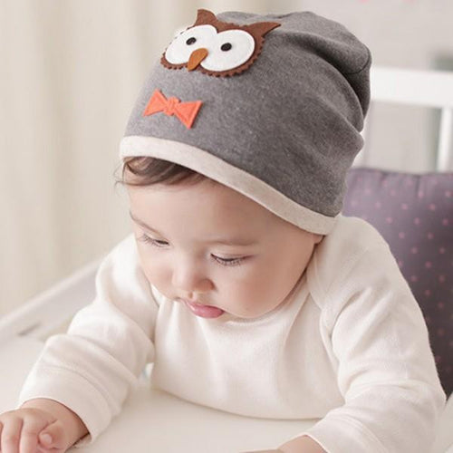 6M-2Years New Baby Boys Girl Hat Cotton Blends Caps Newborn Infant Baby Hats Owl Print  J4U66
