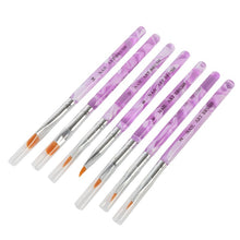 7 Pieces Fashion UV Gel Acrylic Painting Drawing Pen Nail Art Pen Brushes Polish Builder Tools Sets & Kits J4U66