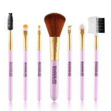 7 Pieces/set Pro Cosmetic Makeup Brushes Tool Eyeshadow Set Powder Foundation Lip Make Up Pincel Maquiagem J4U66