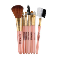 7 Pieces/set Pro Cosmetic Makeup Brushes Tool Eyeshadow Set Powder Foundation Lip Make Up Pincel Maquiagem J4U66