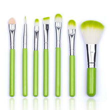 7pcs makeup brushes protable cosmetic brush sets fruit green make up brush tools suit J4U66