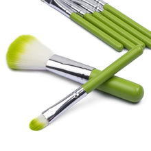 7pcss Makeup Brushes Protable Cosmetic Brush Sets Fruit Green Make Up Brush Tools Suit J4U66