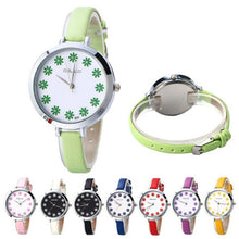 8 ColorsRelogio Feminino Women Fashion Simple Table Belt Quartz Analog Lady Dress Wrist Watch Clock Gift relogio relojes J4U66