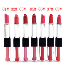 colors women beauty makeup waterproof lip stick lip gloss lip brillant pencil lipstick double way lip pen J4U66