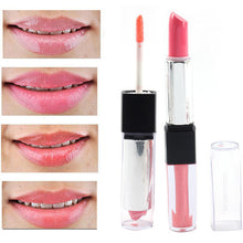 colors women beauty makeup waterproof lip stick lip gloss lip brillant pencil lipstick double way lip pen J4U66