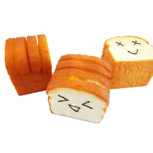 8 cm*8 cm*6.5 cm Bread Jumbo Toast Squishy Expression Card Cellphone Holder Hand Pillow Toy Bag Hanger J4U66